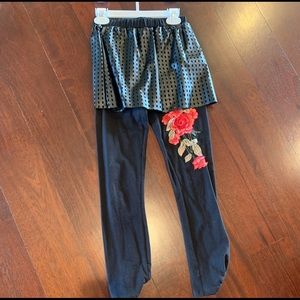 Pants and skirt one piece